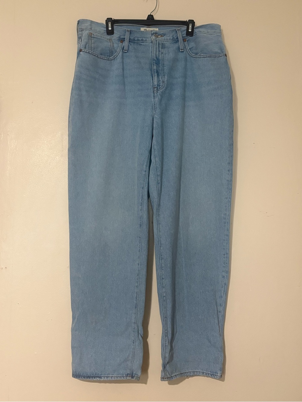 Madewell Pale Blue Straight-Leg Jeans